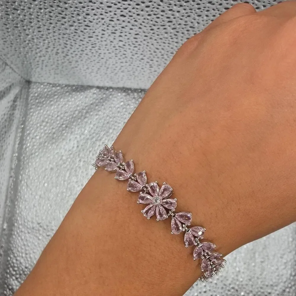 Unbranded Women's Pink and Silver Jewellery